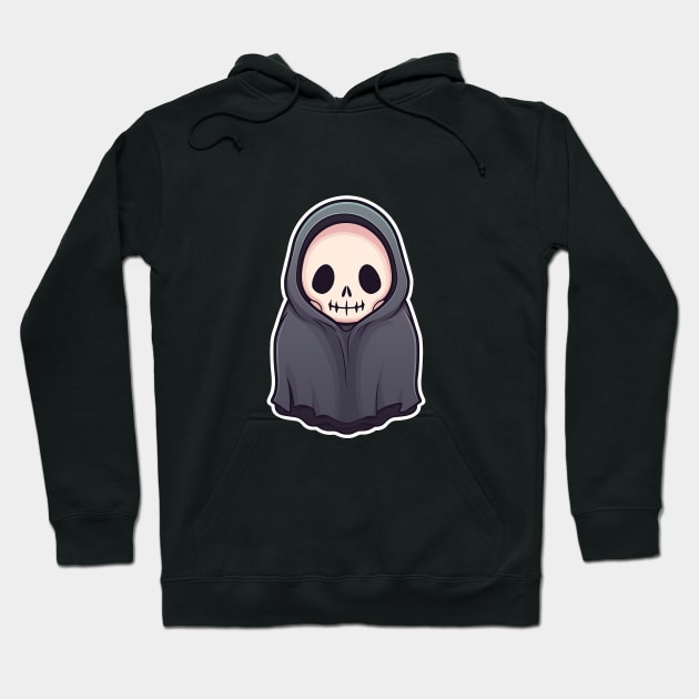 Cute Grim Reaper for Halloween Hoodie by Designixie